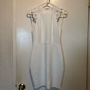 Lulu’s White Lace-Detail Dress